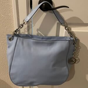 NEW Michael Kors Light Blue Shoulder Bag Purse $398
